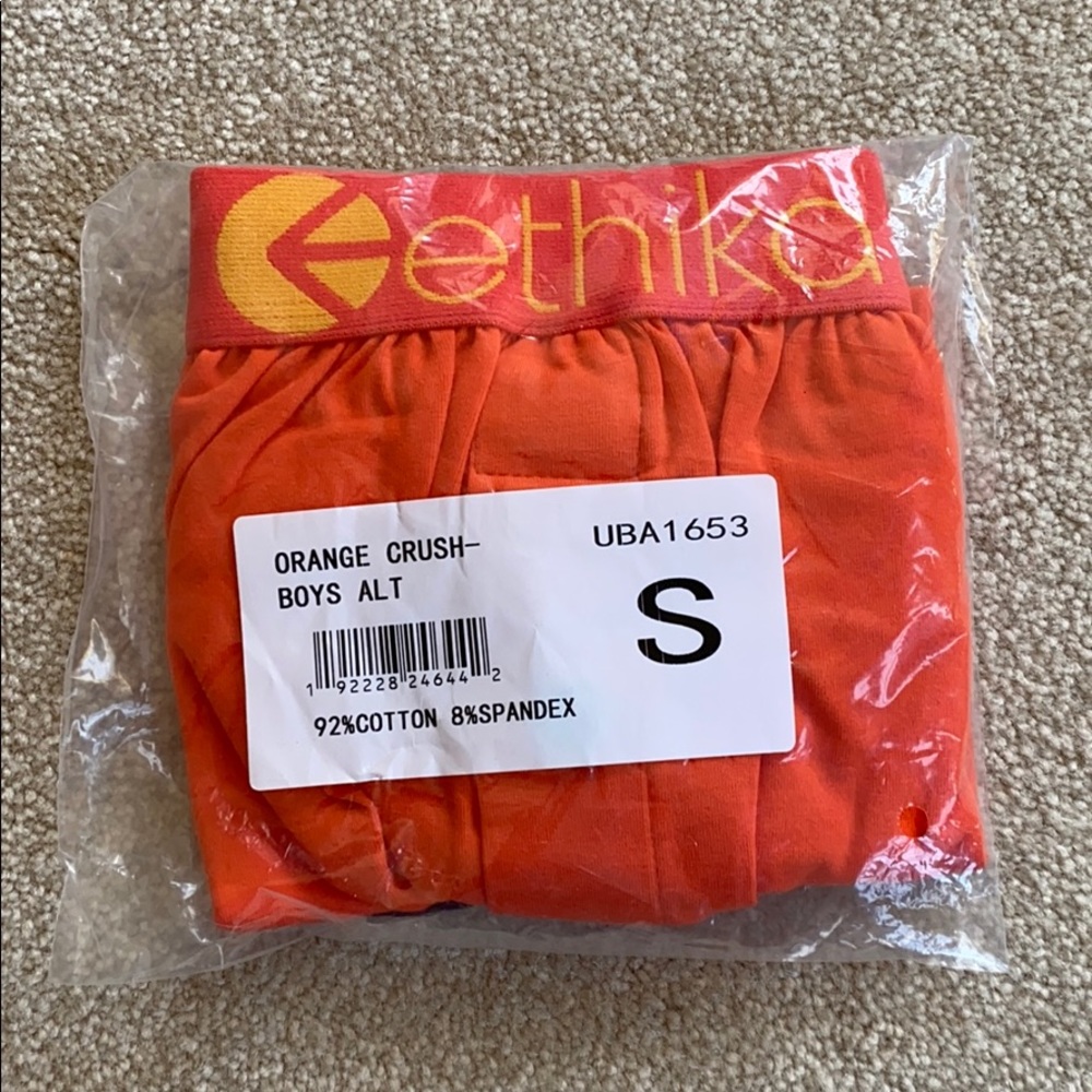 BRAND NEW Ethika boy size small Alternate orange